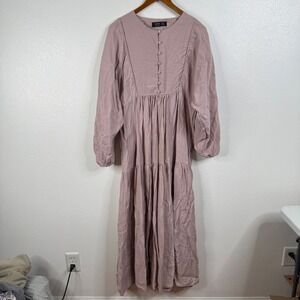 Refka Casual Pink Long Sleeve Dress Size 14